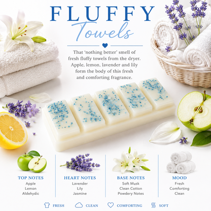 Fluffy Towels Wax Melt Snap Bar