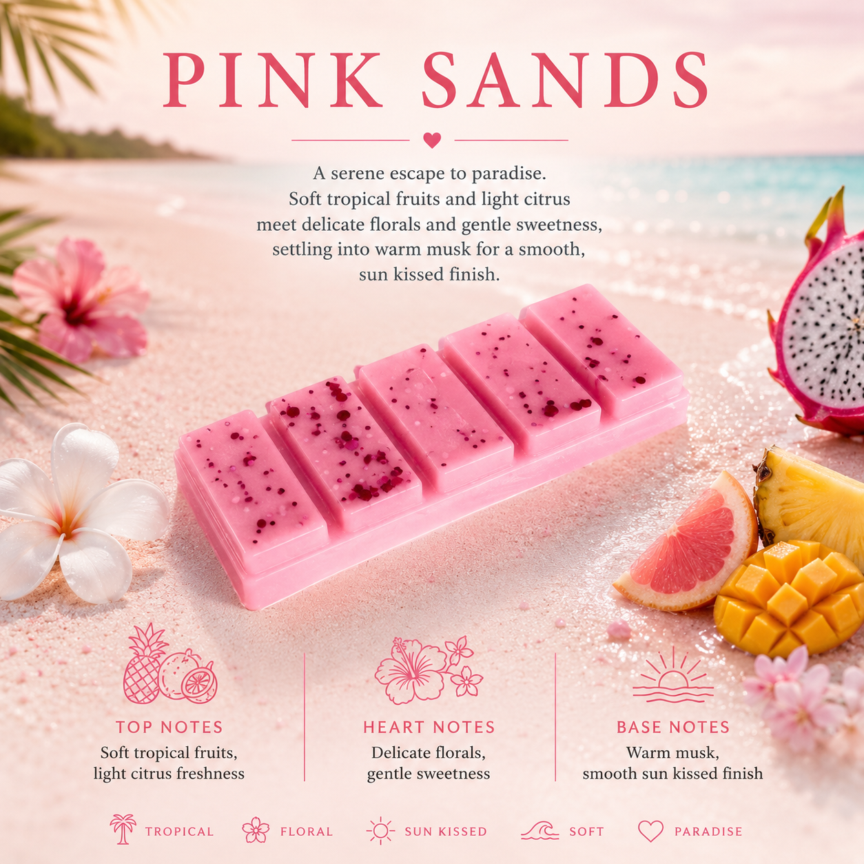 Pink Sands Wax Melt