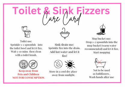 Toilet , Mop &  Sink Fizzer Powder