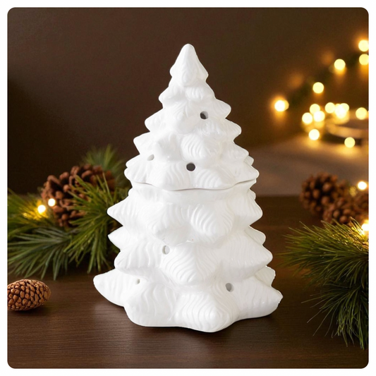 White Fir Tree Wax Burner