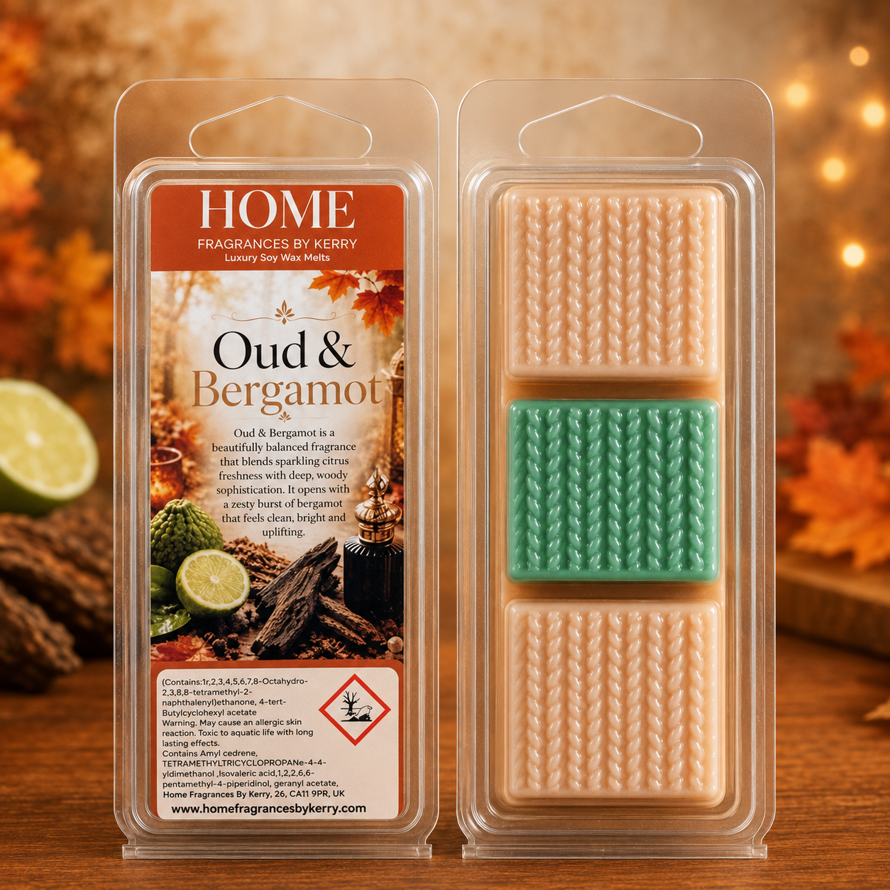 Oud & Bergamot Wax Melt