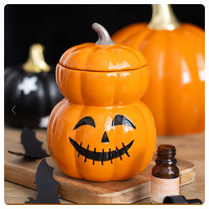 Stacked Pumpkin Wax Burner