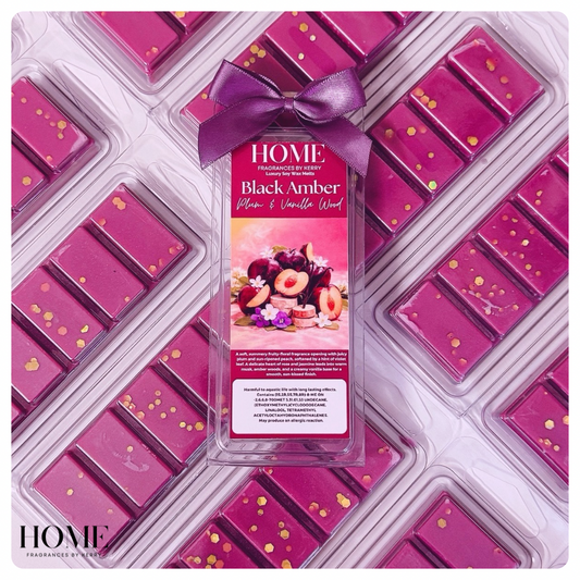 Black Amber Plum & Vanilla Woods Wax Melt