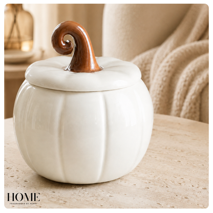 White Curly Pumpkin Burner