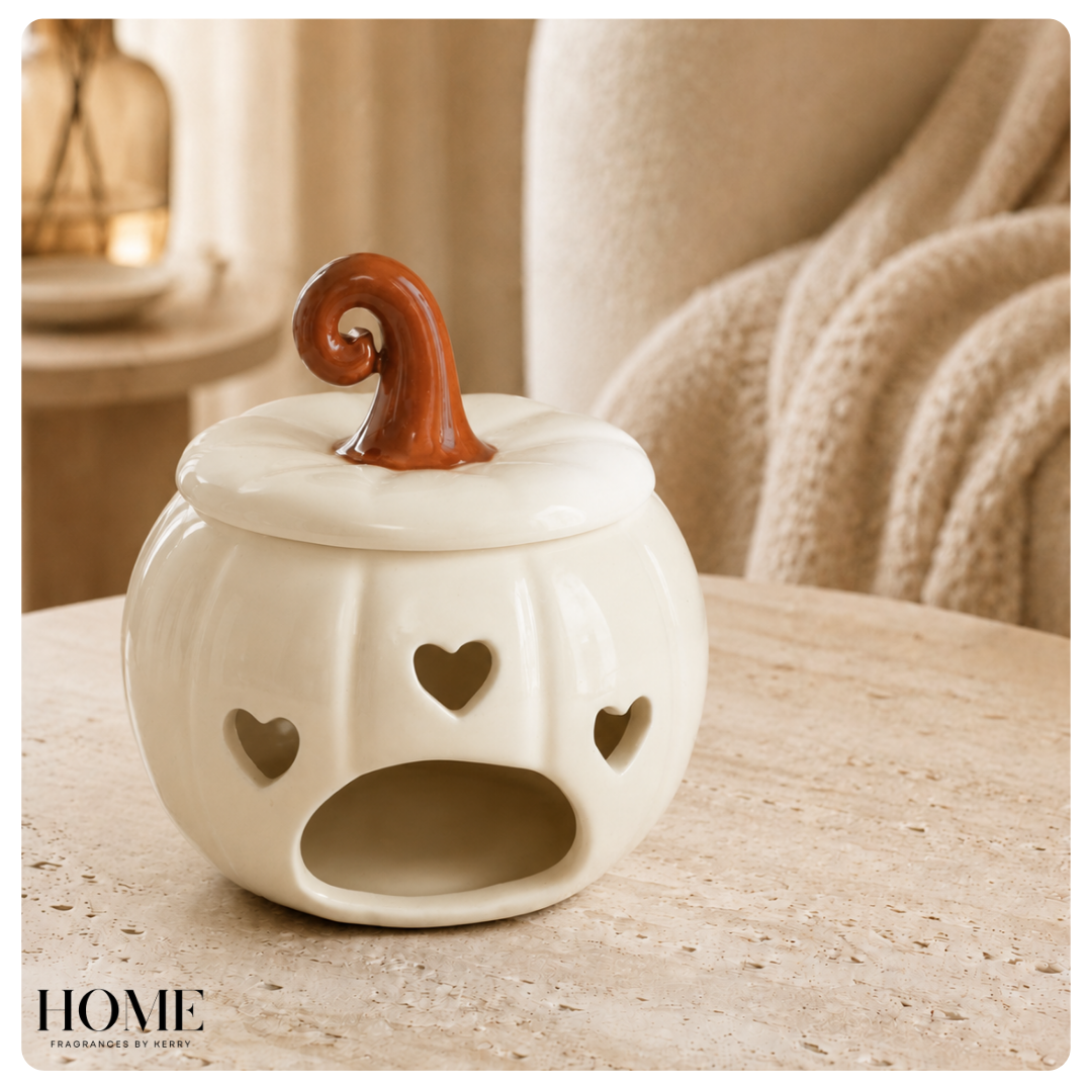 White Curly Pumpkin Burner