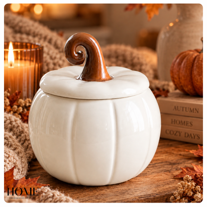 White Curly Pumpkin Burner