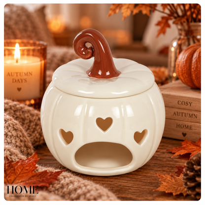White Curly Pumpkin Burner
