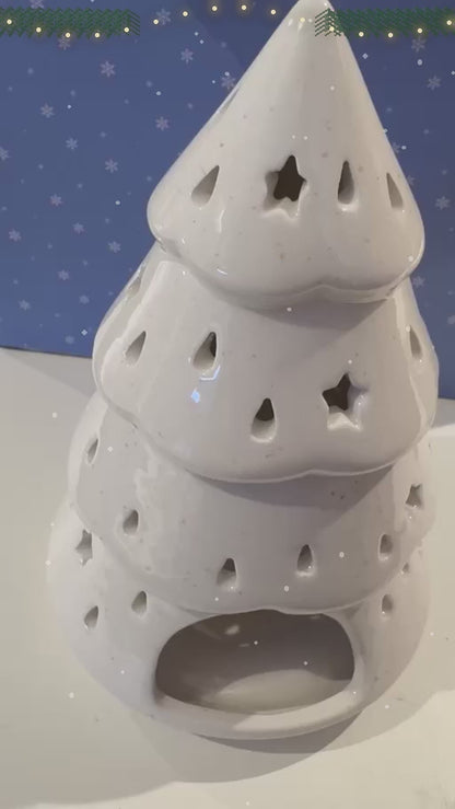 White Winter Fir Tree  Burner